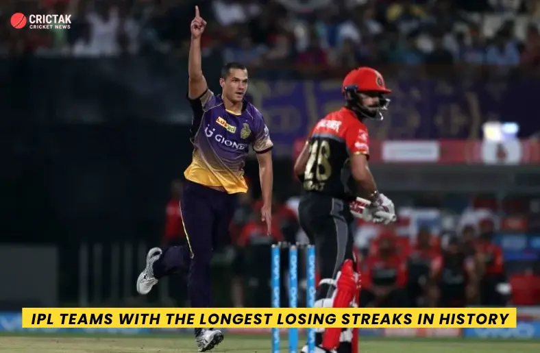 IPL Teams With The Longest Losing Streaks in History IPL Teams with the Longest Losing Streaks in History